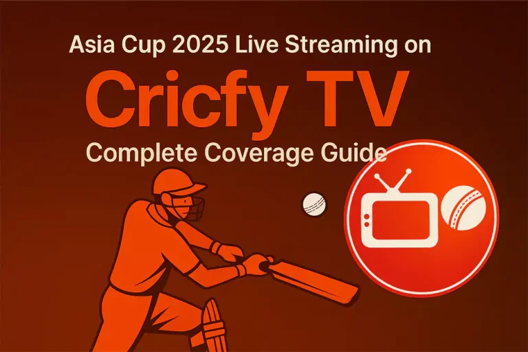Cricfy TV Stream All Cricket Matches Live